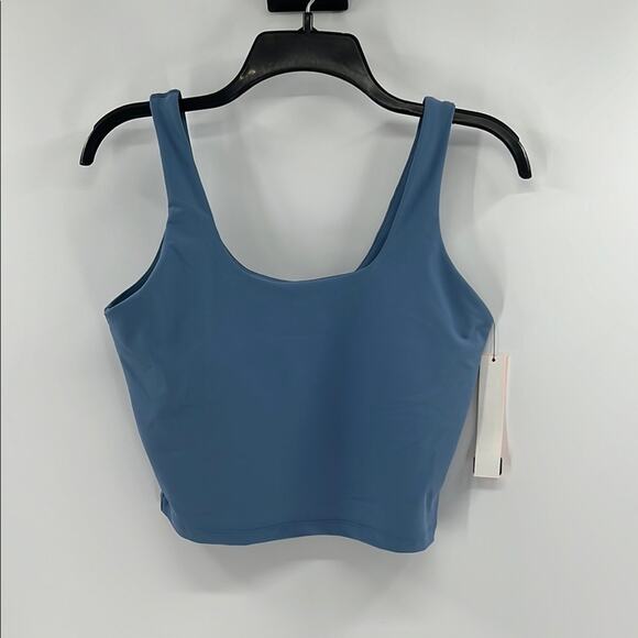 Aqua Women's Athletic Tank Top with built in shelf bra - Coronet Blue - L - NWT - Picture 1 of 4